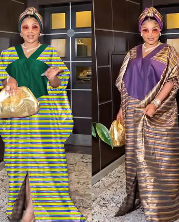 Women's African Muslim Fashion Robe Dress
