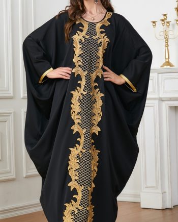 Muslim Djellaba Women's Batwing Sleeve Abaya Dress