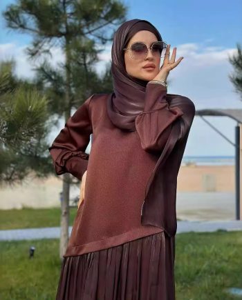 Women's Muslim Style Satin Stitching