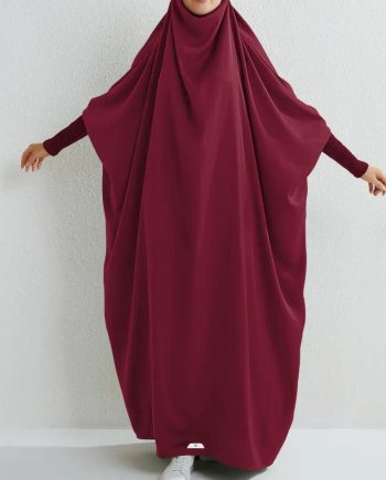 Turkish Muslim Swing Solid Color Long Sleeve Robe